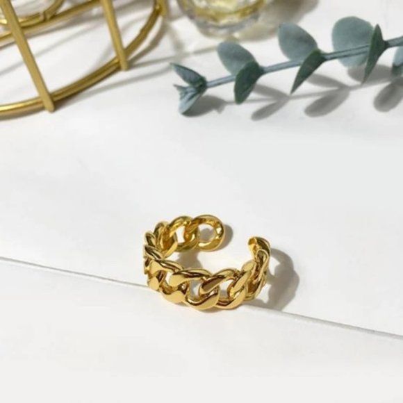 🍒  Chain Link Ring - Picture 4 of 10